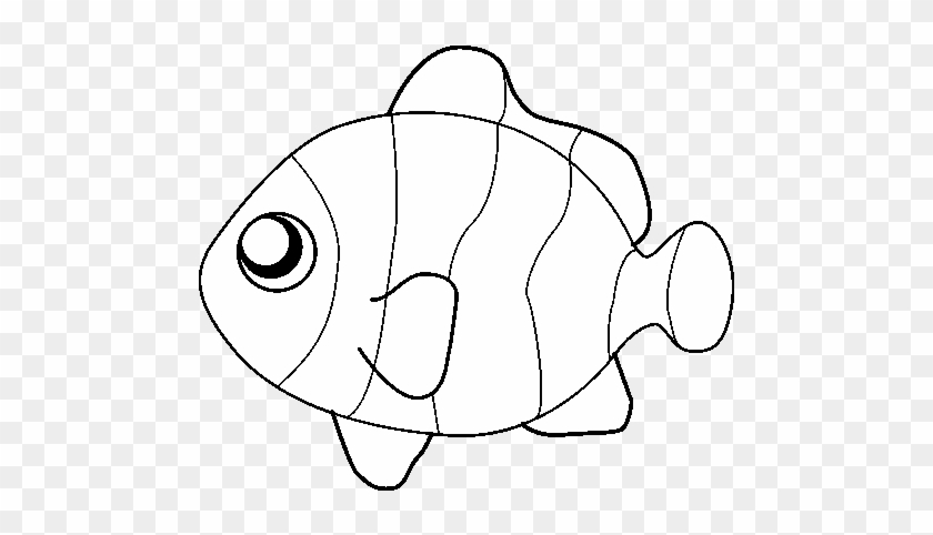 Cartoon Clown Fish Coloring Coloring Pages - Pomacentridae #885575