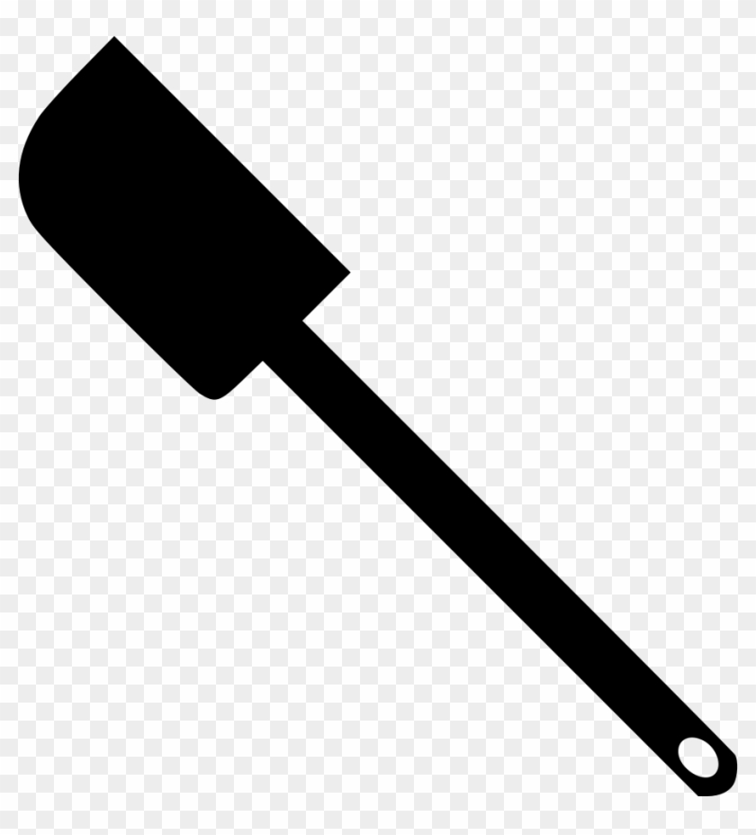 Rubber Scraper Svg Png Icon Free Download - Rubber Spatula Black And White Clipart #885576