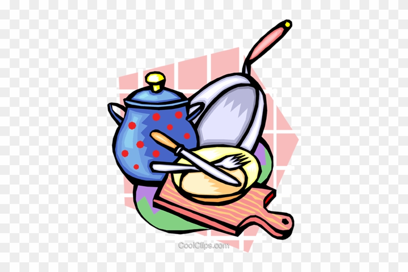 Kitchen Tools Royalty Free Vector Clip Art Illustration - Utensilios De Cozinha Clipart #885579