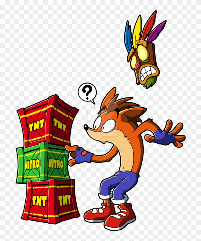 Crash Bandicoot And The Crates By Thepandamis - Crash Bandicoot Crash Crate #885641
