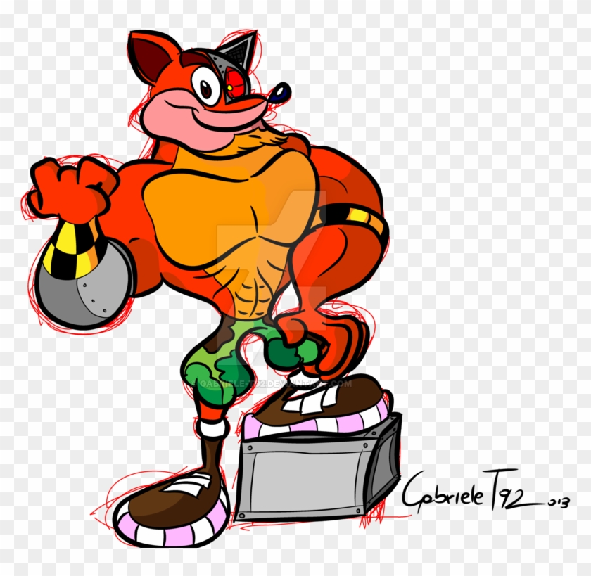 Crunch Bandicoot Redesign By Gabriele-t92 - Crunch Bandicoot Fan Art #885670