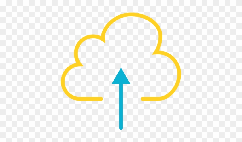 Caribbean Blue Cloud Upload Icon - Icono Nube #885708