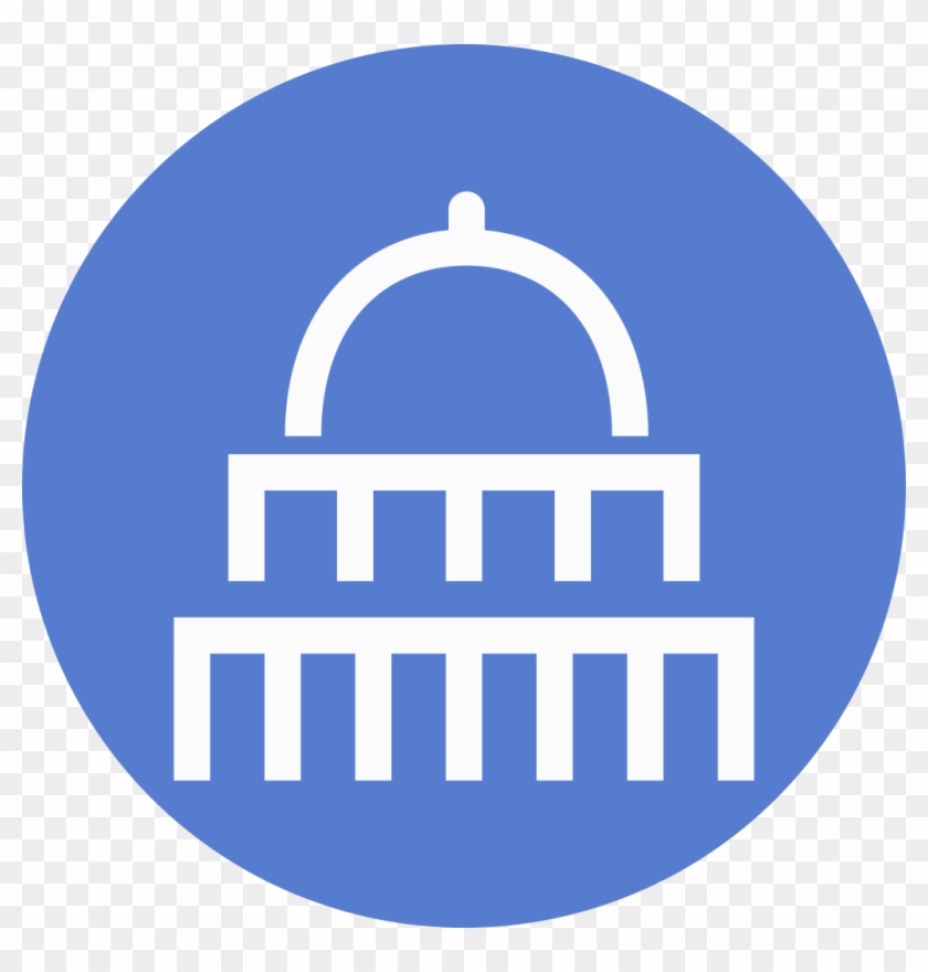 Election United States Capitol Outline Icon - Icon #885779