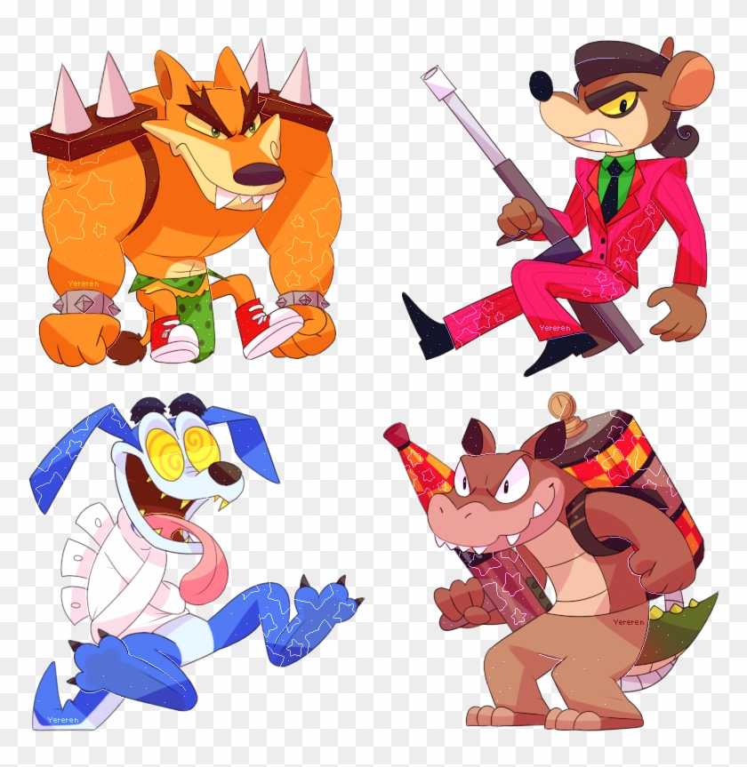 Enemies Chibi Set - Crash Bandicoot #885799