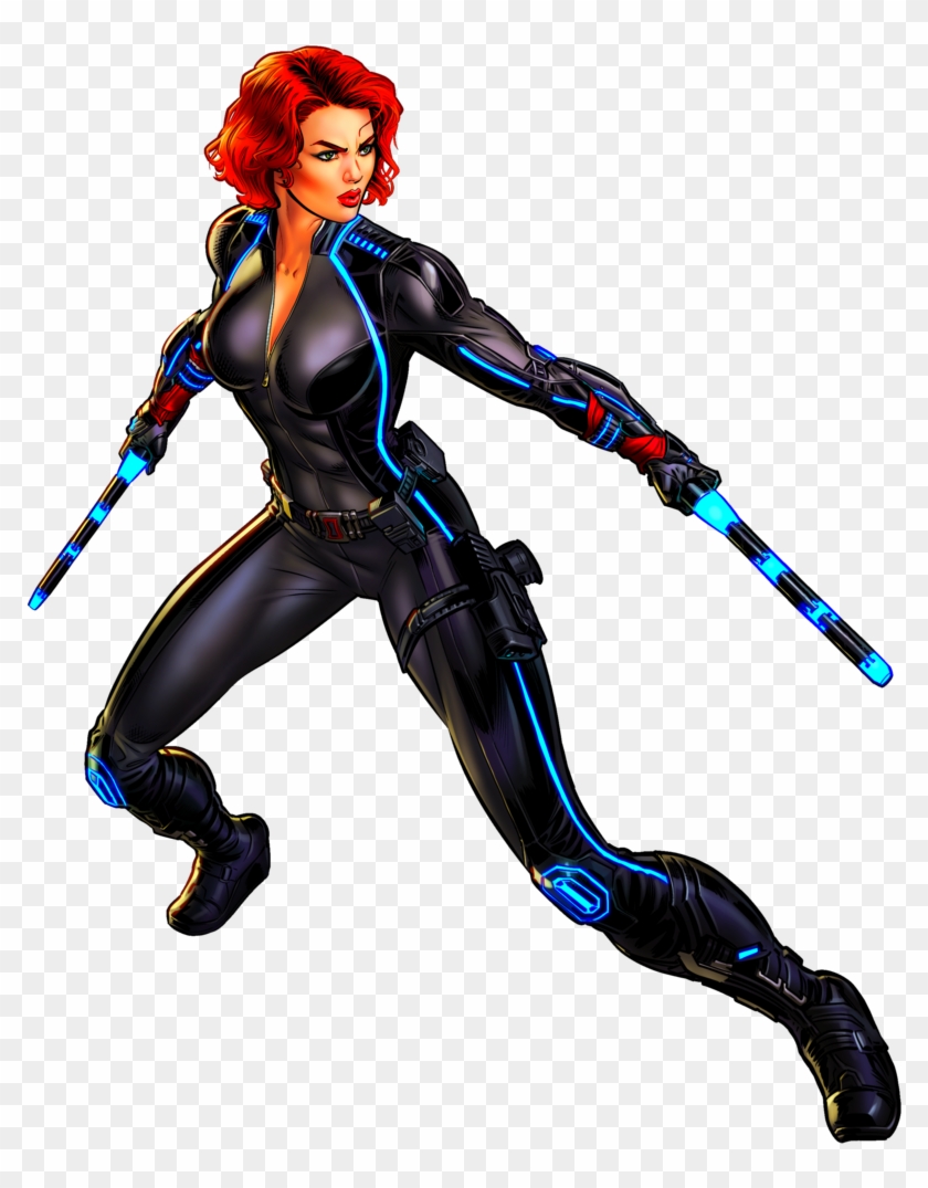 28 Collection Of Black Widow Superhero Clipart - Marvel Avengers Alliance 2 Black Widow #885809