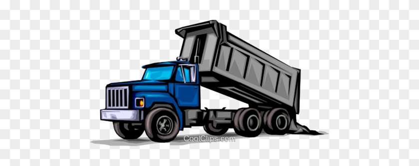 Dump Truck Royalty Free Vector Clip Art Illustration - Dump Truck Clip Art #885872