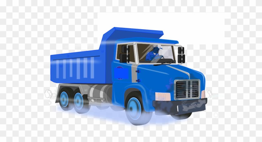Blue Truck Clipart - Blue Dump Truck Clipart #885902