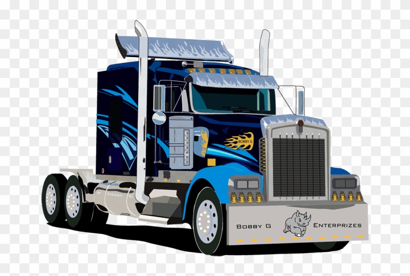 Tow Truck Clip Art - Semi Truck Clipart Png #885947