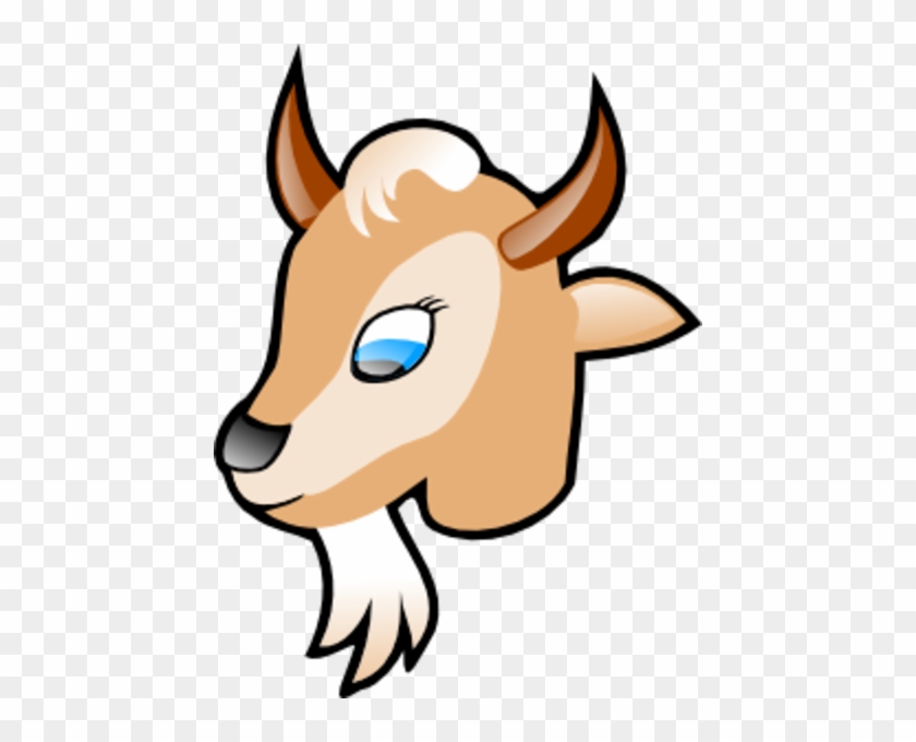 Mask Clipart - Cartoon Face Of Goat #885964