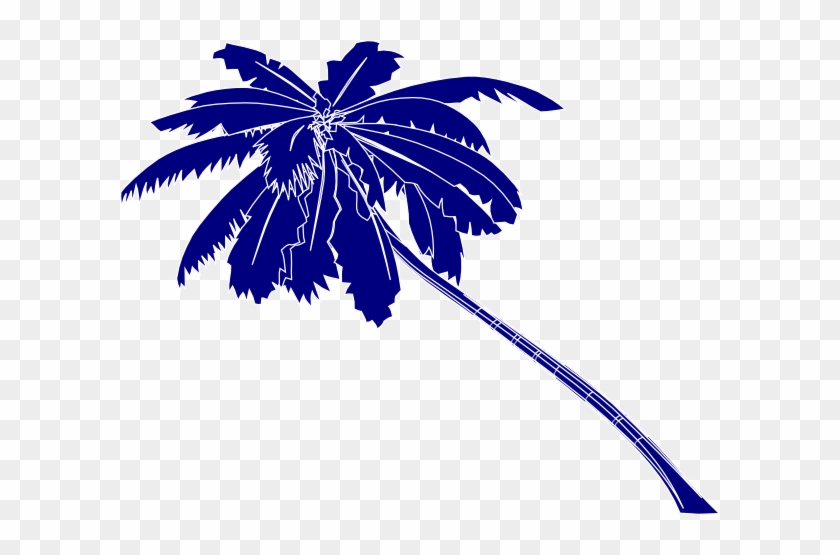 Blue Palm Tree Clipart - Blue Palm Tree Clip Art #886287