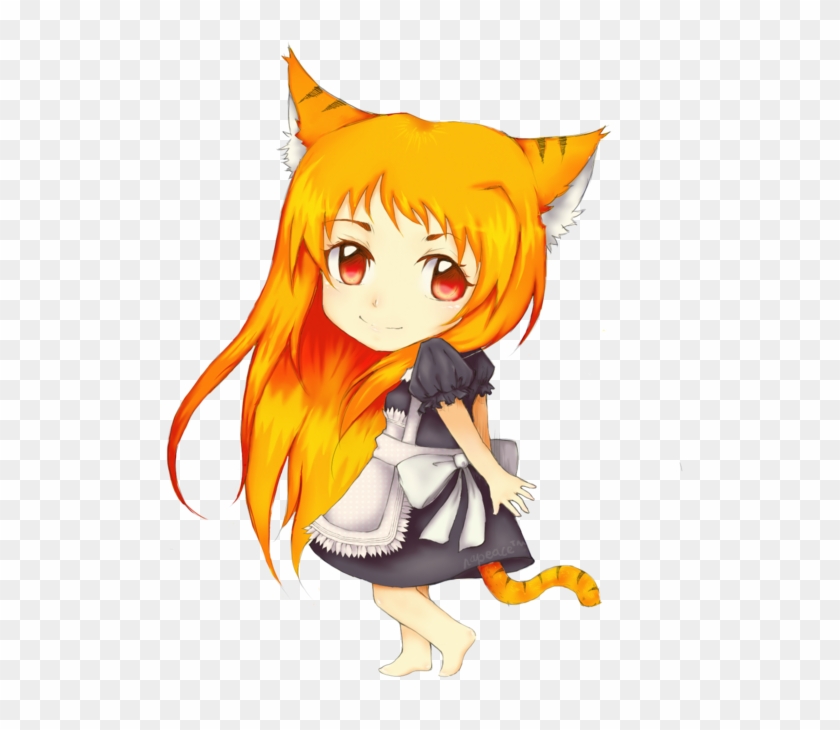 Tiger Girl, Tigers, Big Cats - Cartoon #886363