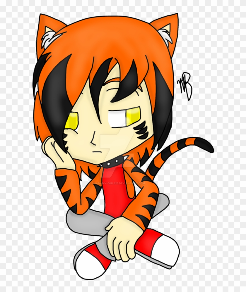 Bored Tiger By Alilmistletoecartoon - Cartoon #886391