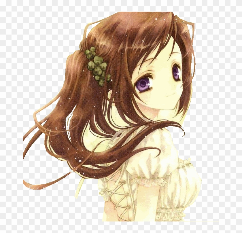 Anime Girl With Brown Hair