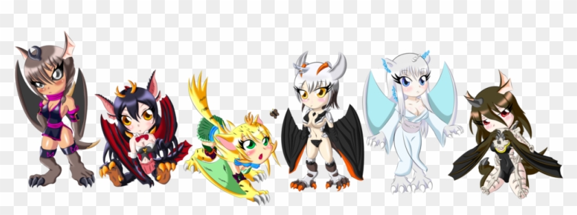 Winged - Chibi Anime Dragon Girl #886499