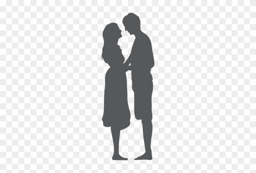 Happy Lovers Silhouette Transparent Png - Lovers Png #886559
