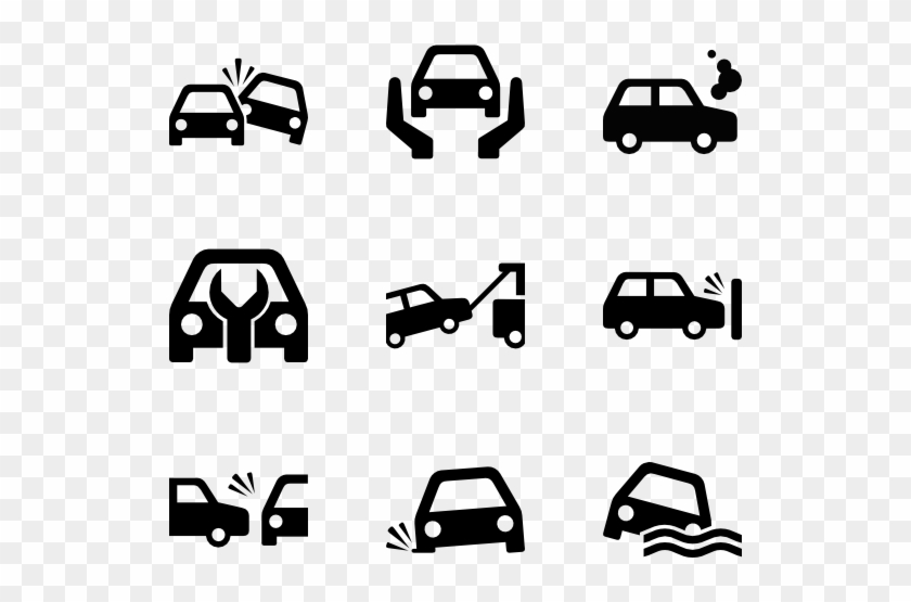 Car Service 36 Icons - Car Insurance Vector Png #886568