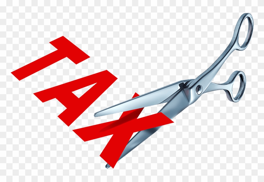 Tax Cut Scam - Ribbon Cutting As Background #886829