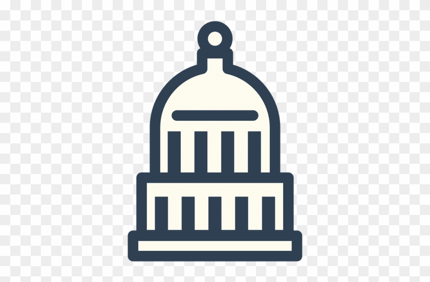 Usa Capitol Stroke Icon Transparent Png - Capitol, Montana #886875