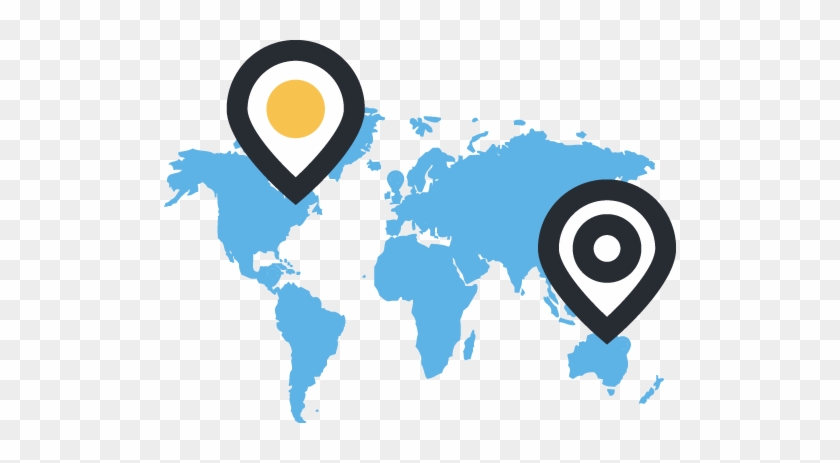 Product & Service Localization - World Map Vector Png #886943