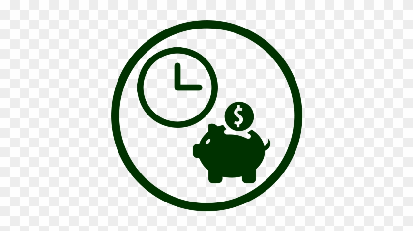 Save Time And Money - Money Pig Icon #886984