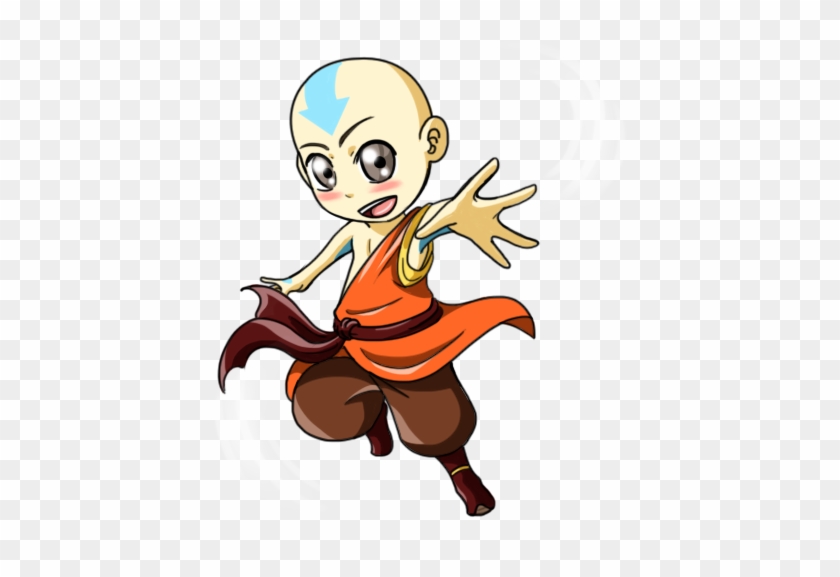 Avatar Aang By Kirin-48 - Avatar Aang Chibi Png #886986