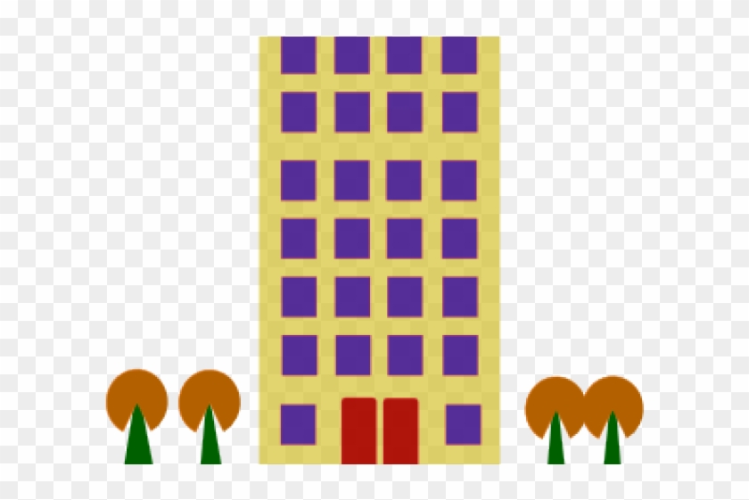 Building Clipart Clip Art - Block Of Flats Clipart #887002