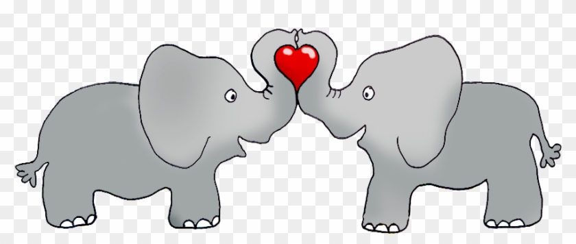 Elephant Clipart Valentine - Valentines Day Elephant Clip Art #887139