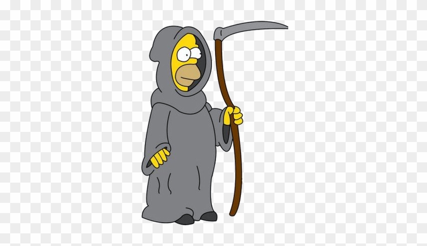 Grim Reaper Clipart Funeral Director - Homer Simpson Grim Reaper #887255