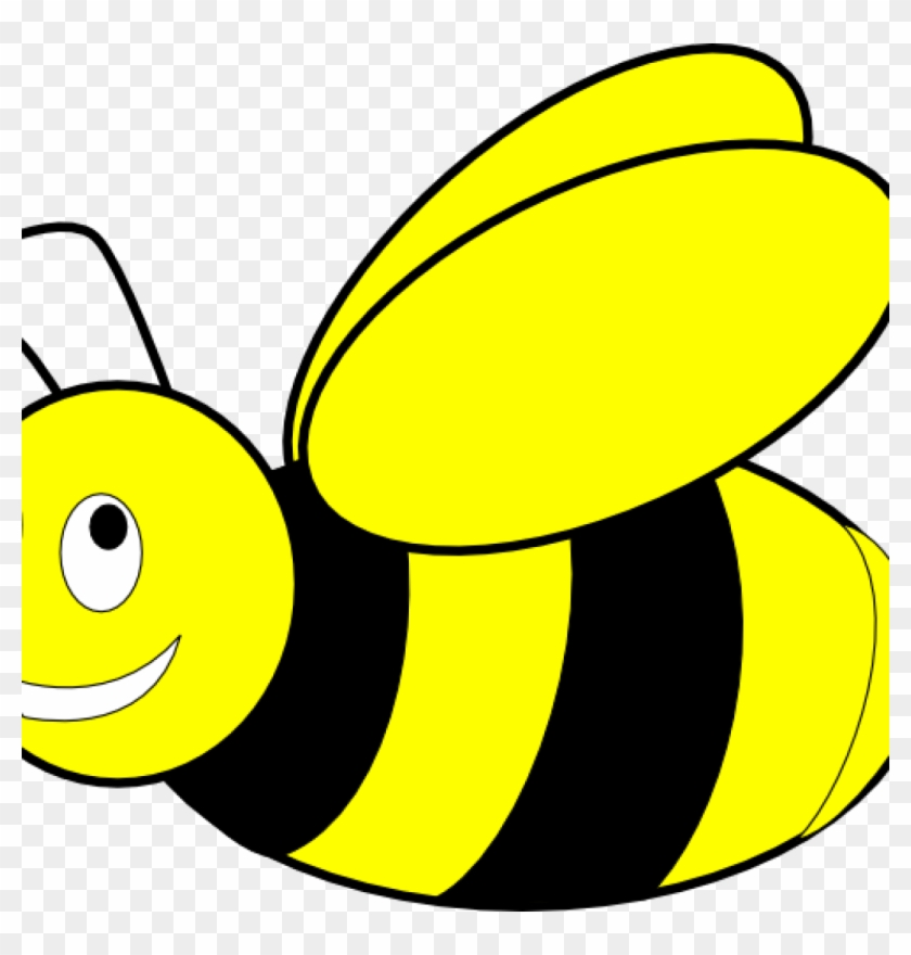 Bee Images Clip Art Black And Yellow Honey Bee Clip - Kartun Hitam Putih #887651