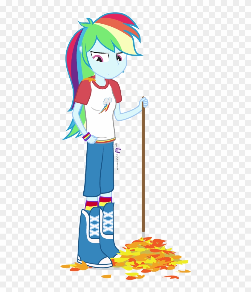 Rainbow Rakes By Dm29 - Equestria Girls Rainbow Dash Vector #887840