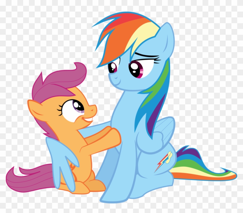 Rainbow Dash And Scootaloo By Implatinum - Rainbow Dash And Scootaloo #887853