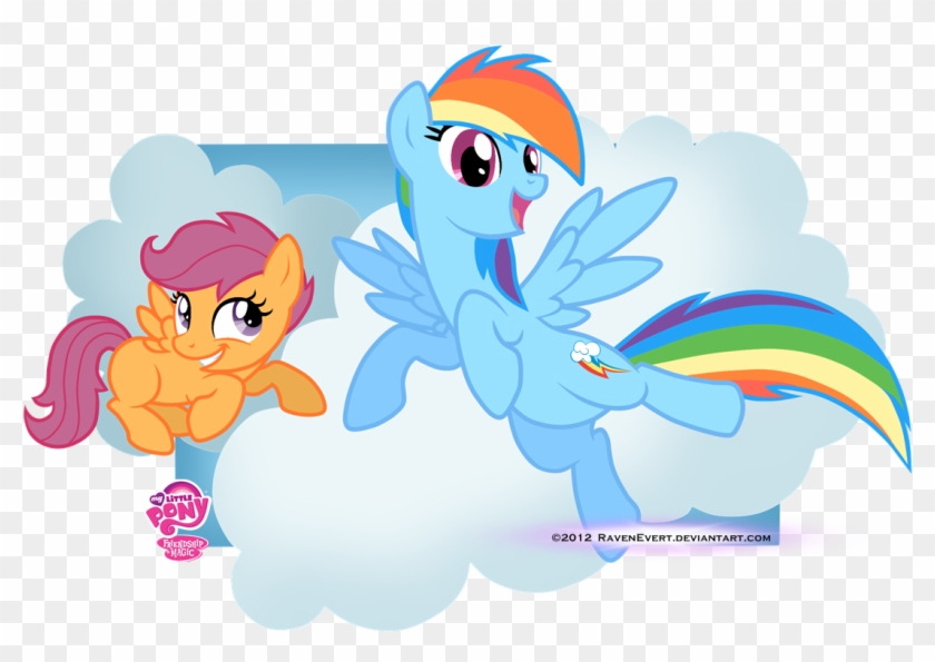 Scootaloo And Rainbowdash By Ravenevert Scootaloo And - My Little Pony Rainbow Dash And Scootaloo #887858