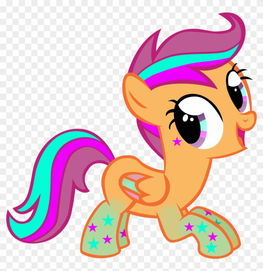 Scootaloo By Swearn Rainbow Power - Mlp Cmc Rainbowfied #887860