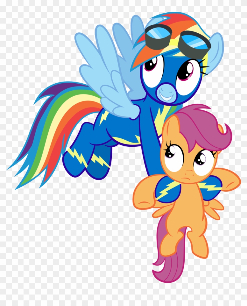 Rainbow Dash Fillynapping Scootaloo By Spellboundcanvas - Pony Friendship Is Magic Rainbow #887861
