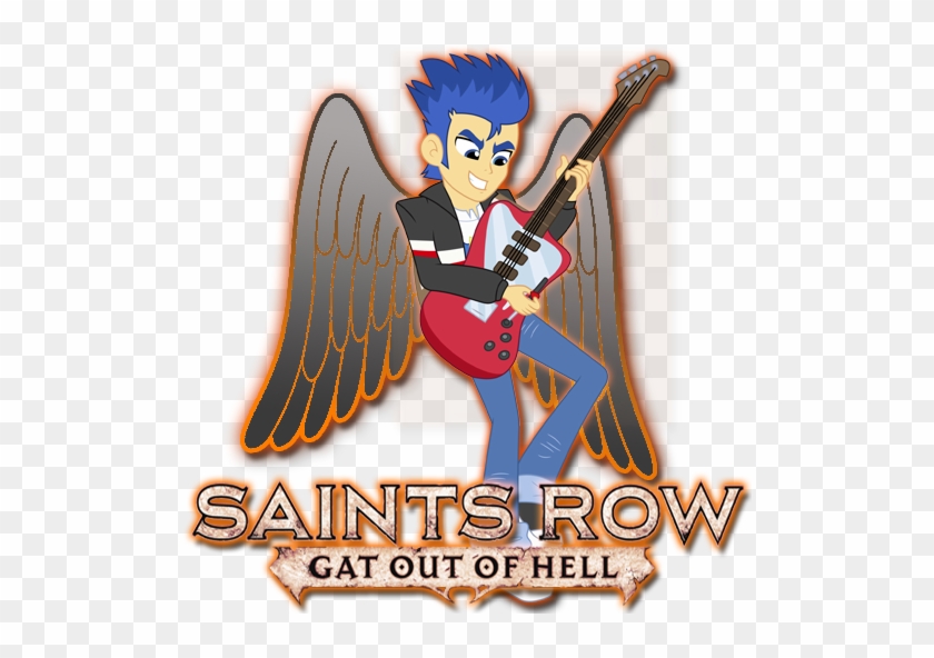 Equestria Girls, Flash Sentry, Gat Out Of Hell, Guitar, - Saints Row: Gat Out Of Hell #887907