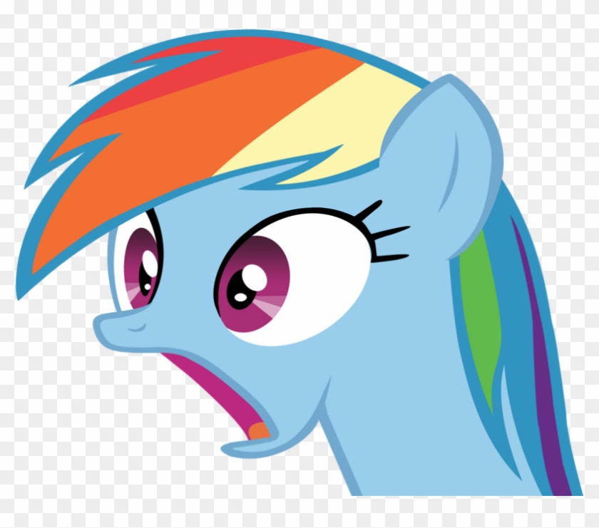 Sticker Other Rainbow Dash My Little Pony Mlp Bleu - My Little Pony Rainbow Peur #887920