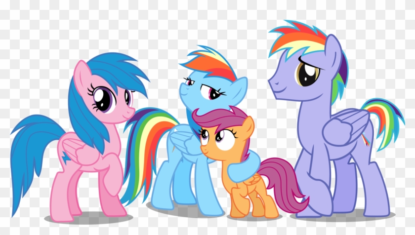 My Little Pony Scootaloo Parents - Keluarga Rainbow Dash #887940