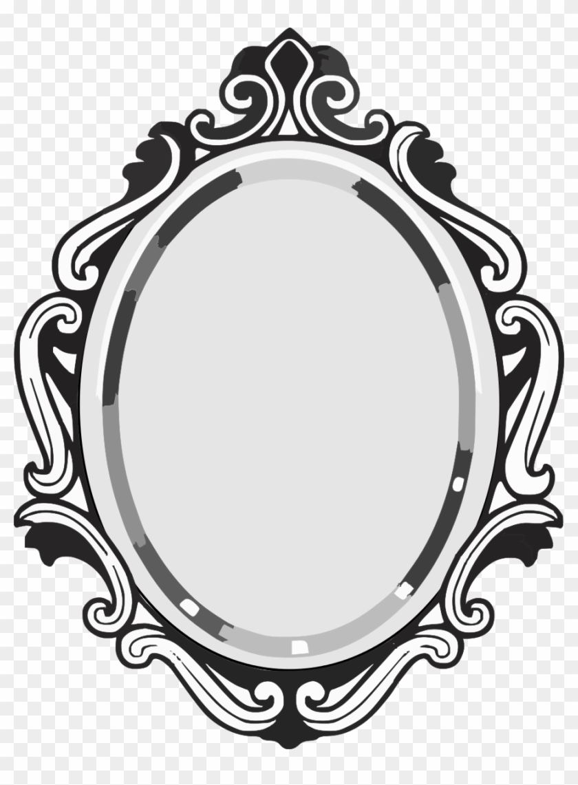 File - Lustro 004 - Svg - Fancy Mirror Drawing #887955