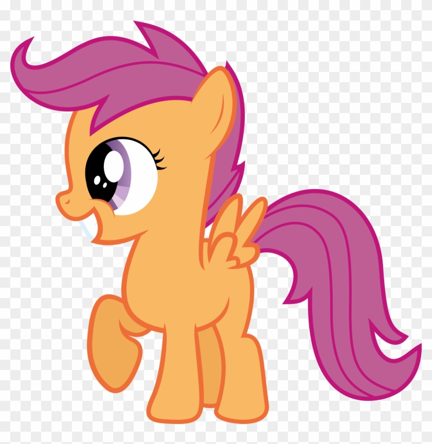 Pin Anything With Scootaloo Like This Rainbow Dash - Mlp Scootaloo Vector Side #888036
