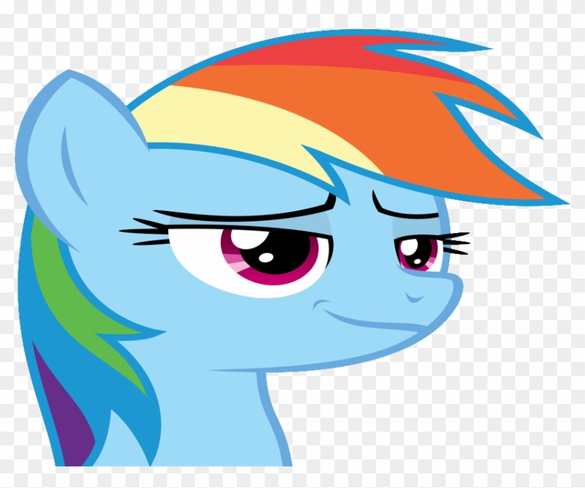 Sticker Other Rainbow Dash My Little Pony Mlp Bleu - Rainbow Dash Surprised Face #888043