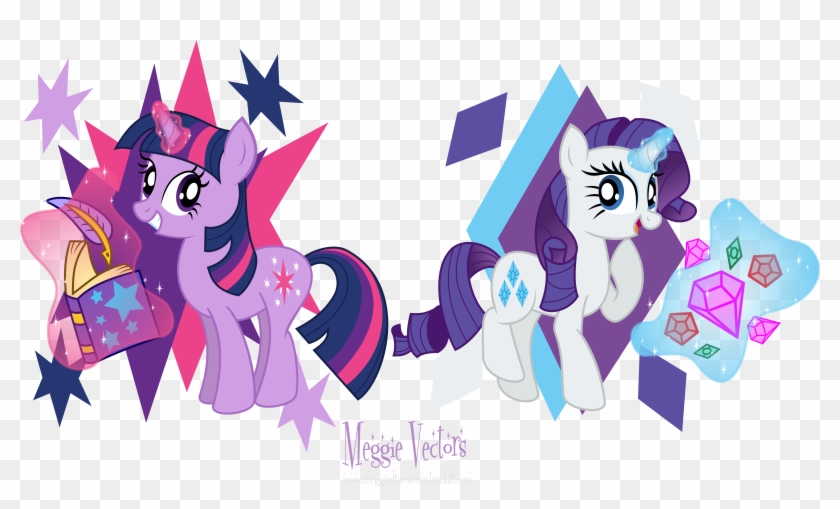 Fim -twilight Sparkle And Rarityby Meganlovesangrybirds - My Little Pony: Friendship Is Magic #888070