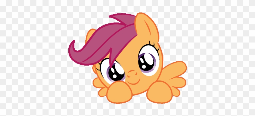 Scootaloo Head Tilt By Creshosk-d45njz - Cutie Mark Crusaders Gif #888072