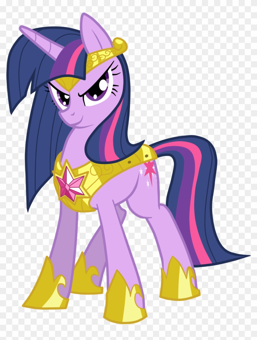 And Here's The Gold Armor - Mlp Twilight Royal Guard #888081