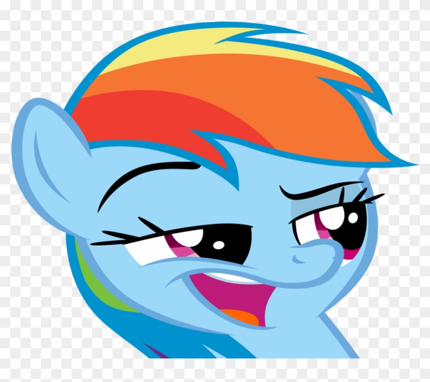 Sticker Other Rainbow Dash My Little Pony Mlp Bleu - Rainbow Dash Face #888084