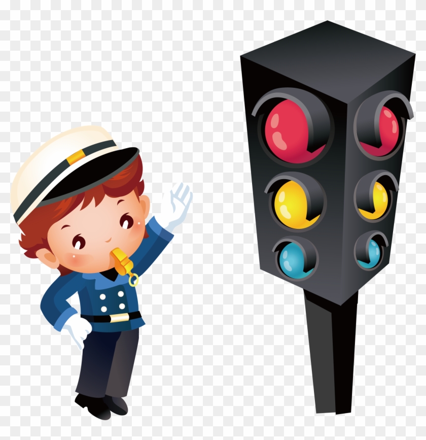 Traffic Police - Burglar Alarm - Vector Mam Non Png #888216