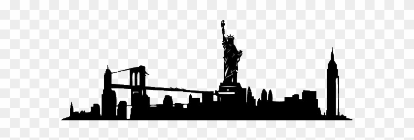 New York Skyline Silhouette Outline #888264
