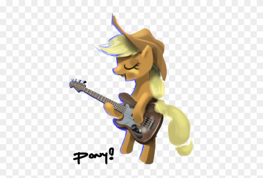 Ponyrake, Bipedal, Eyes Closed, Guitar, Pony, Safe, - Cartoon #888398
