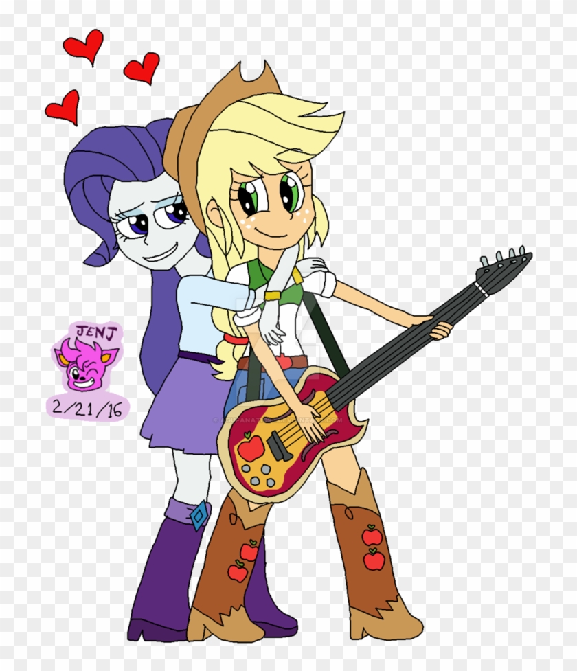 All About That Bass Guitar But Mostly You By Resotii - Rarijack Flutterdash And Twipie Equestria #888412