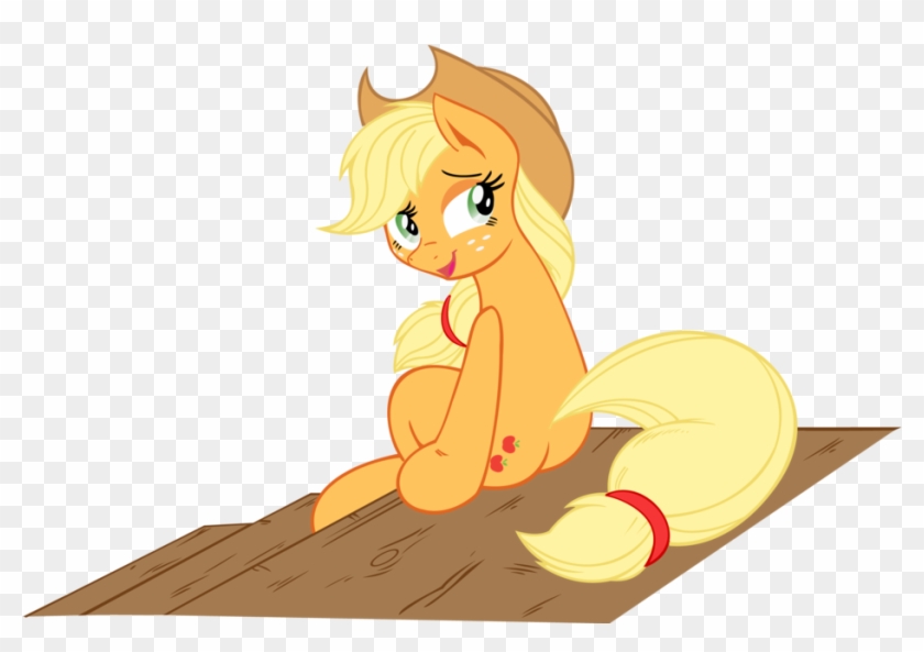 Applejack Is Lovely Sitting On The Stairs By Guitarbrony - Cartoon #888445