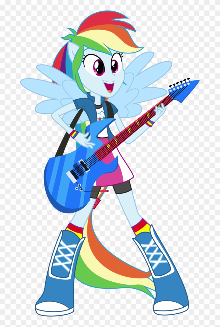 Rd Plays The Guitar By Thisismyphotoshoppin - Rainbow Dash And Guitar #888446
